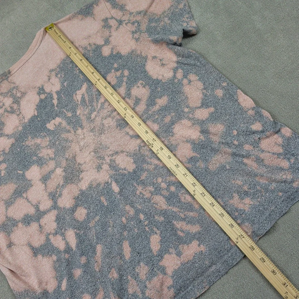 Polo Ralph Lauren T-Shirt XL Mens Pink Grey Bleach Tie Dye Pocket Tee Pony Logo